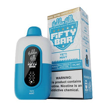 Yeti Mint Flavored Fifty Bar x Hidden Hills Disposable Vape Device - 2000K Puffs - 3PK | EveryThing Vapes