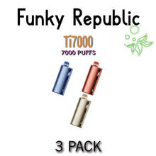 Funky Republic Ti7000 by EB Create Disposable Vape Device | 7000 Puffs – 3PK
