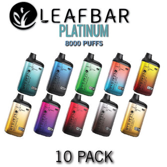 Leaf Bar Platinum Disposable Vape Device | 8000 Puffs - 10PK