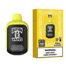 Banana Blueberry Flavored Death Row Vapes 0% Disposable Vape Device - 5000 Puffs | everythingvapes.com - 10PK