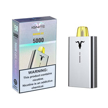 Banana Ice Flavored Ignite v50 Disposable Vape Device - 5000 Puffs | everythingvapes.com - 3PK