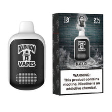 Black Ice Flavored Death Row Vapes 2% Disposable Vape Device - 5000 Puffs | everythingvapes.com -  3PK