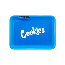 Blue Cookies Rolling Tray Led Usb Charging Luminous Plate Smoking Accessories - EveryThing Vapes