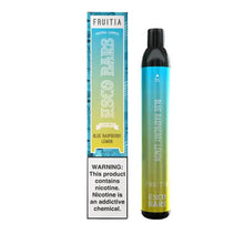 Blue Raspberry Lemon flavored Pastel Cartel FRUITIA Esco Bars MESH Vape