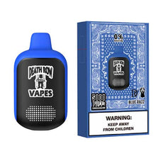 Blue Razz Flavored Death Row Vapes 0% Disposable Vape Device - 5000 Puffs | everythingvapes.com - 6PK