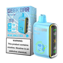 Blue Razz Ice Flavored Geek bar Pulse Disposable Vape Device - 15000 Puffs | everythingvapes.com - 10PK