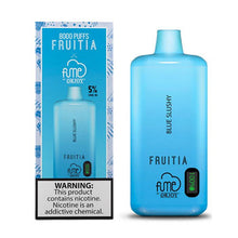 Blue Slushy Flavored Fume FRUITIA Disposable Vape Device - 8000 Puffs | everythingvapes.com - 6PK