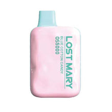 Blue Cotton Candy Flavored EBDesign LOST MARY OS5000 Disposable Vape Device - 5000 Puffs | everythingvapes.com - 3PK
