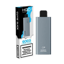 Blueberry Lemonade Flavored HQD Cuvie Slick Disposable Vape Device 6000 Puffs - 6 Pack | everythingvapes.com