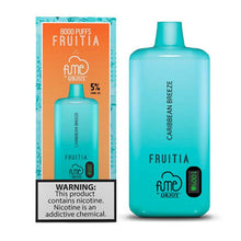 Caribbean Breeze Flavored Fume FRUITIA Disposable Vape Device - 8000 Puffs | everythingvapes.com - 6PK