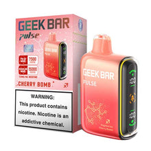 Cherry Bomb Flavored Geek bar Pulse Disposable Vape Device - 15000 Puffs | everythingvapes.com - 10PK