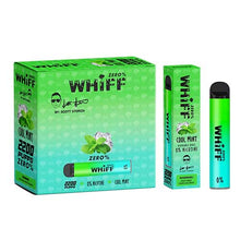 Cool Mint Flavored Whiff ZERO 0% Disposable Vape Device