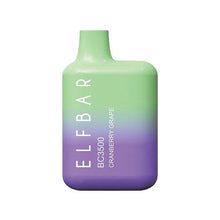 Cranberry Grape Flavored EB Design (formerly Elf Bar) BC3500 Disposable Vape Device giving 3500 Puffs