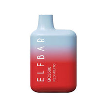 Red Mojito Flavored EB Design (formerly Elf Bar) BC3500 Disposable Vape Device giving 3500 Puffs
