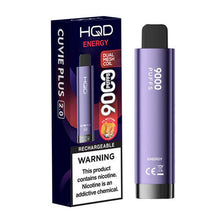 Energy Flavored HQD Cuvie Plus 2.0 Disposable Vape Device - 9000 Puffs | everythingvapes.com - 1PC