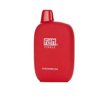 Strawmelon Flavored Flum Pebble 6000 Disposable Vape Device giving 6000 Puffs | everythingvapes.com - 1PC