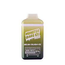 Monster Bars MAX Disposable Vape Device by Jam Monster - 6PK Frozen Melon Colada Ice