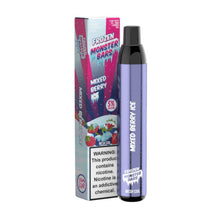 Frozen Mixed Berry Ice Flavored Monster Bars Disposable Vape Device 3500 puffs