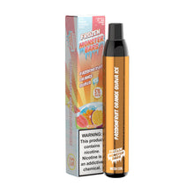 Frozen Passionfruit Orange Guava Ice Flavored Monster Bars Disposable Vape Device 3500 puffs