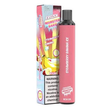 Frozen Strawberry Banana Ice Flavored Monster Bars Disposable Vape Device 3500 puffs