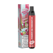 Frozen Strawberry Kiwi Pomegranate Ice Flavored Monster Bars Disposable Vape Device 3500 puffs