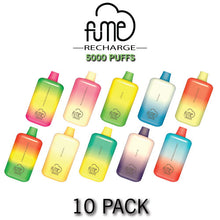 Fume RECHARGE Disposable Vape Device | 5000 Puffs - 10Pk