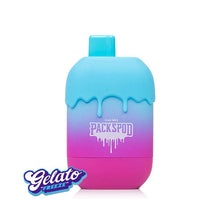 Gelato Freeze Flavored Packspod by Packwoods Disposable Vape Device 5000 puffs