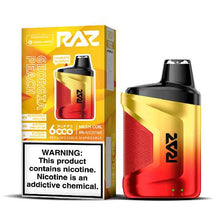 Georgia Peach Flavored Raz CA6000 Zero Disposable Vape Device - 6000 Puffs | everythingvapes.com - 1PC