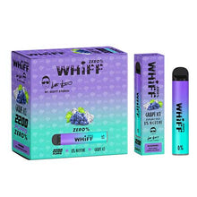 Grape Ice Flavored Whiff ZERO 0% Disposable Vape Device