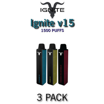 Ignite v15 Disposable Vape Device | 1500 PUFFS - 3PK
