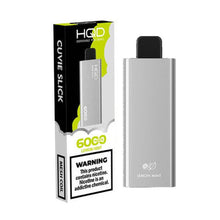 Lemon Mint Flavored HQD Cuvie Slick Disposable Vape Device 6000 Puffs - 10 Pack | everythingvapes.com