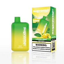 Lemon Mint Flavored Supreme BAR Disposable Vape Device 6000 Puffs 3PK | everythingvapes.com