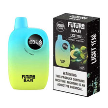Light Year (Lemon Mint) Flavored Future Bar Ai7 Disposable Vape Device 7000 Puffs 10PK | everythingvapes.com