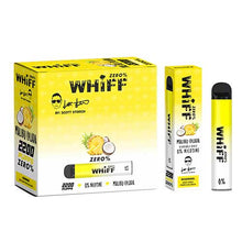 Malibu Colada Flavored Whiff ZERO 0% Disposable Vape Device