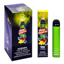 Mango Grape Ice flavor Bomb Lux Disposable Vape 3PK | everythingvapes.com