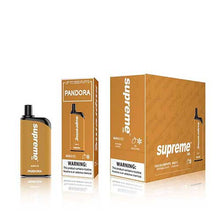Cush Man (formerly Mango Ice) flavored Supreme Pandora Disposable Vape Device 7000 Puffs