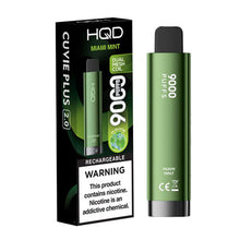 Miami Mint Flavored HQD Cuvie Plus 2.0 Disposable Vape Device - 9000 Puffs | everythingvapes.com - 1PC