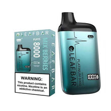 Mixed Berries Flavored Leaf Bar Platinum Disposable Vape Device 8000 Puffs 3PK | everythingvapes.com