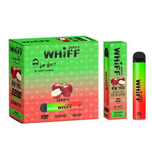 New York Flavored Whiff ZERO 0% Disposable Vape Device