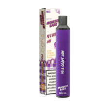 PB & Grape Jam Flavored Monster Bars Disposable Vape Device 3500 puffs