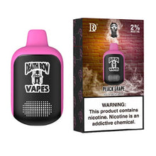Peach Grape Flavored Death Row Vapes 2% Disposable Vape Device - 5000 Puffs | everythingvapes.com - 10PK