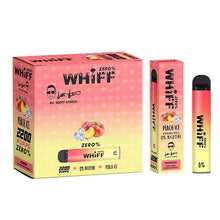 Peach Ice Flavored Whiff ZERO 0% Disposable Vape Device