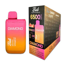 Peach Mango Watermelon Flavored Bali DIAMOND Disposable Vape Device 6500 puffs