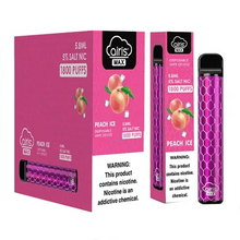 Peach Ice flavor Airis MAX Disposable Vape Device 1600 puffs