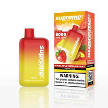 Pineapple Strawberry Flavored Supreme BAR Disposable Vape Device 6000 Puffs 3PK | everythingvapes.com