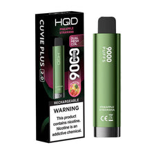 Pineapple Strawnana Flavored HQD Cuvie Plus 2.0 Disposable Vape Device - 9000 Puffs | everythingvapes.com - 1PC