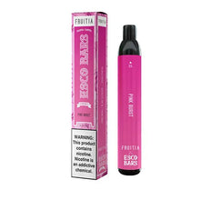 Pink Burst flavored Pastel Cartel FRUITIA Esco Bars MESH Vape