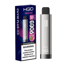 Red Ice Flavored HQD Cuvie Plus 2.0 Disposable Vape Device - 9000 Puffs | everythingvapes.com - 1PC