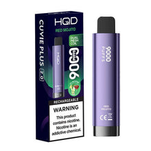 Red Mojito Flavored HQD Cuvie Plus 2.0 Disposable Vape Device - 9000 Puffs | everythingvapes.com - 1PC