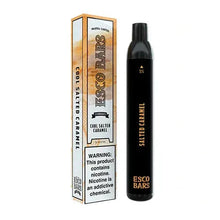 Salted Caramel Flavor Esco Bars MESH By Pastel Cartell vape with 2500 puffs